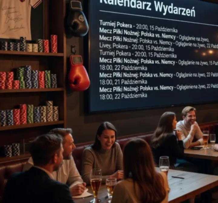 Kalendarz wydarzeń w barze pokerowym STACKLURE